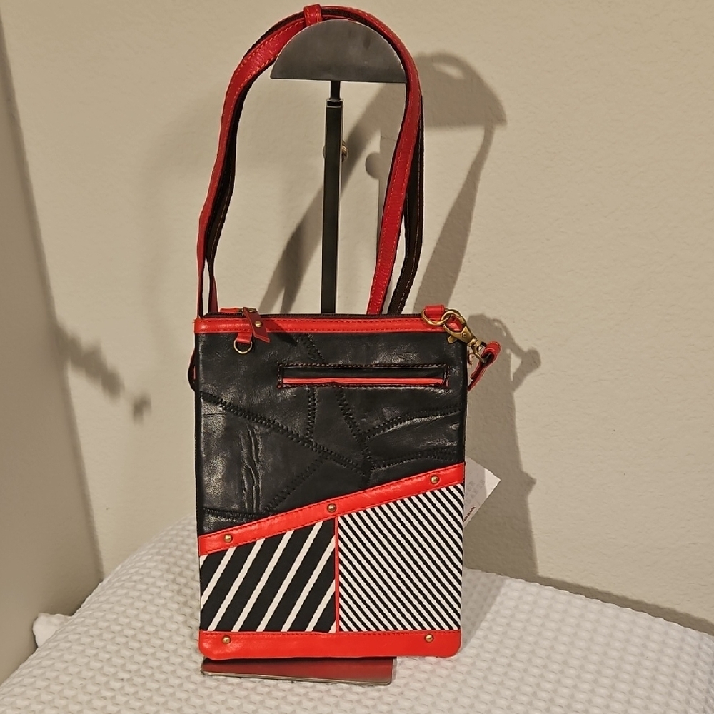 Vaan & Co. Black and Red Bag